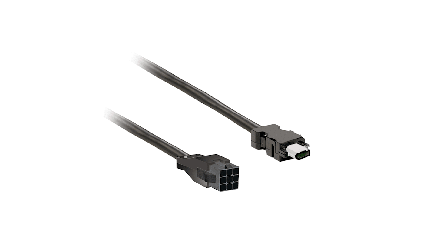 Schneider Electric Lexium Series Encoder Cable for Use with BCH16, LXM16D, 15m Length