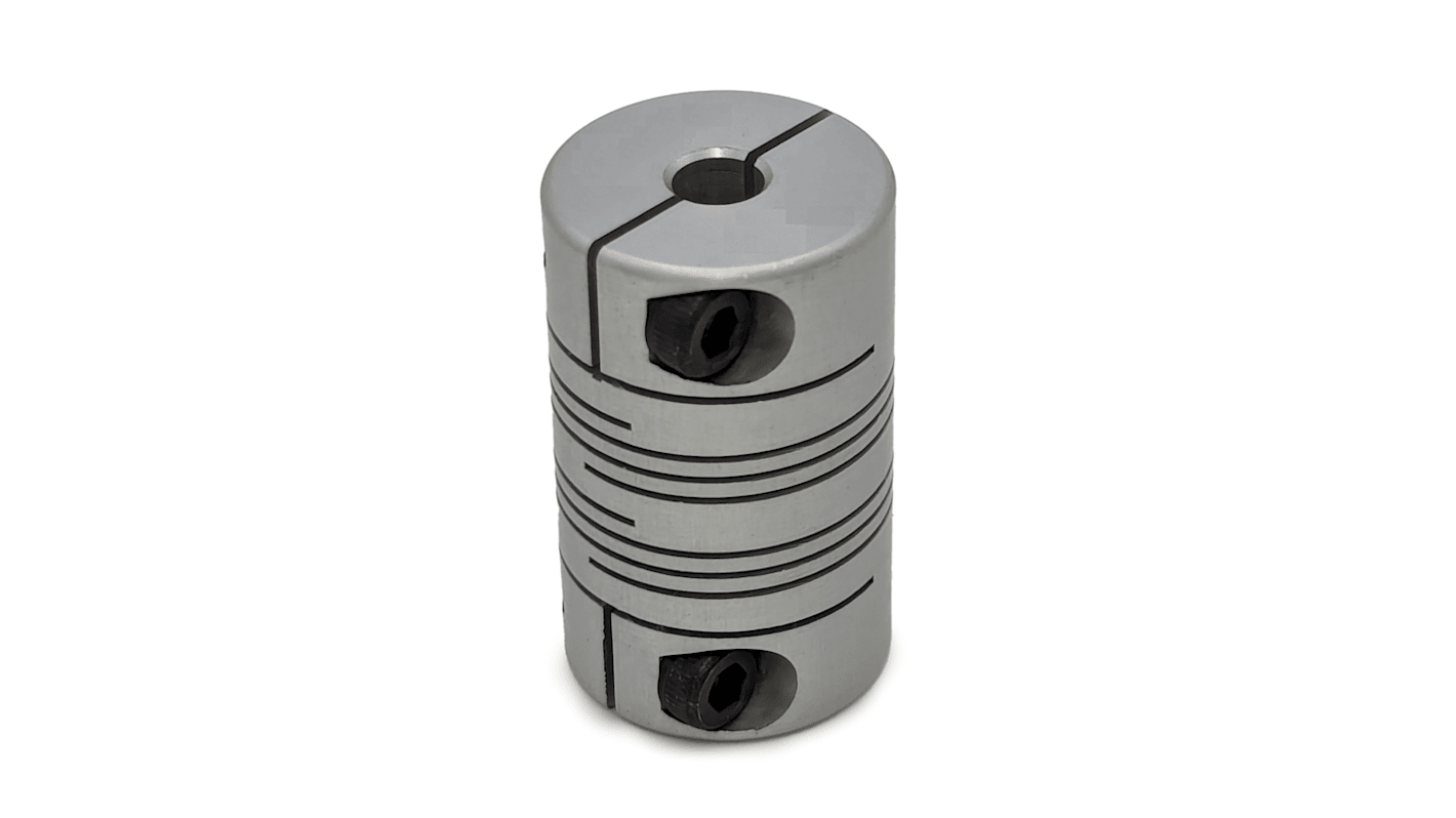 RS PRO Beam Coupling, 25.4mm Outside Diameter, 10mm Bore, 38.1mm Length Flexible Beam Coupling