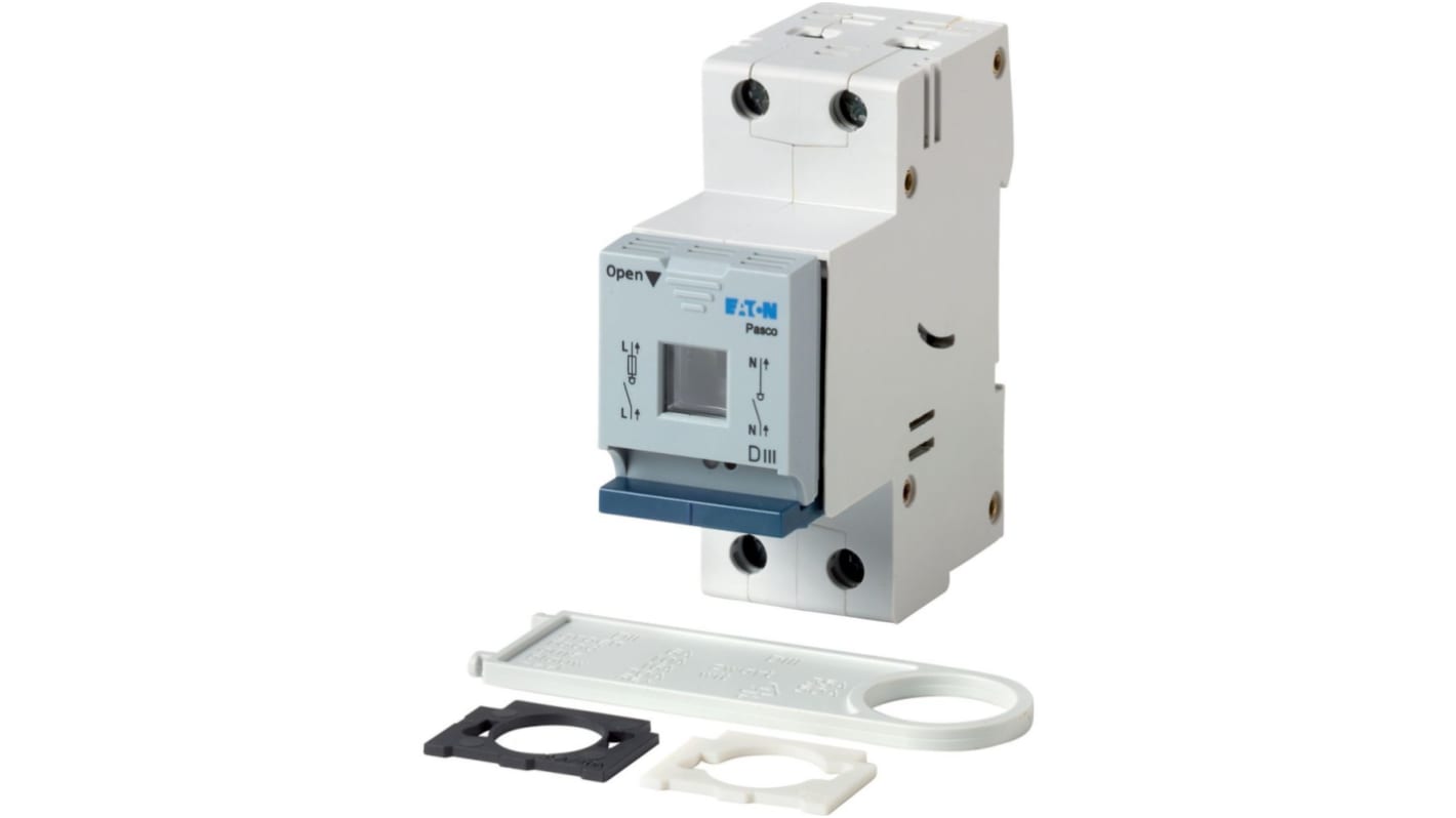 Eaton Fuse Switch Disconnector, 1 Pole, 50A Max Current, 50A Fuse Current