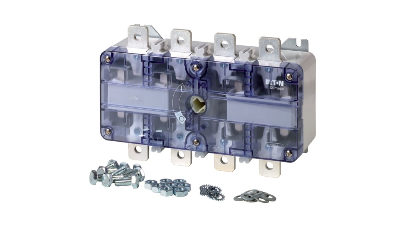 Eaton Fuse Switch Disconnector, 4 Pole, 1000A Max Current, 1000A Fuse Current