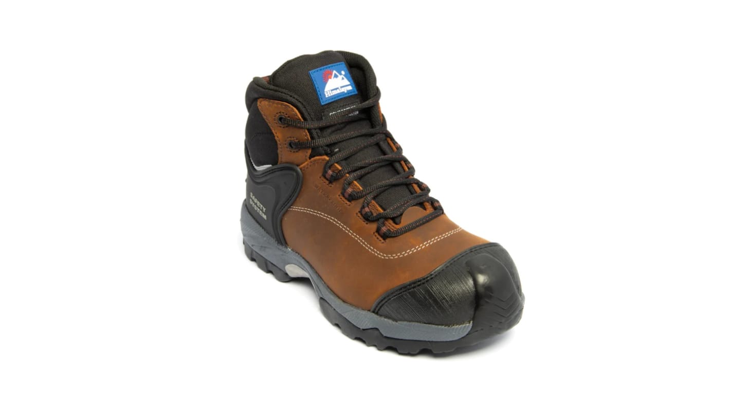 Himalayan 4104 Brown Composite Toe Capped Unisex Safety Boots, UK 10, EU 44