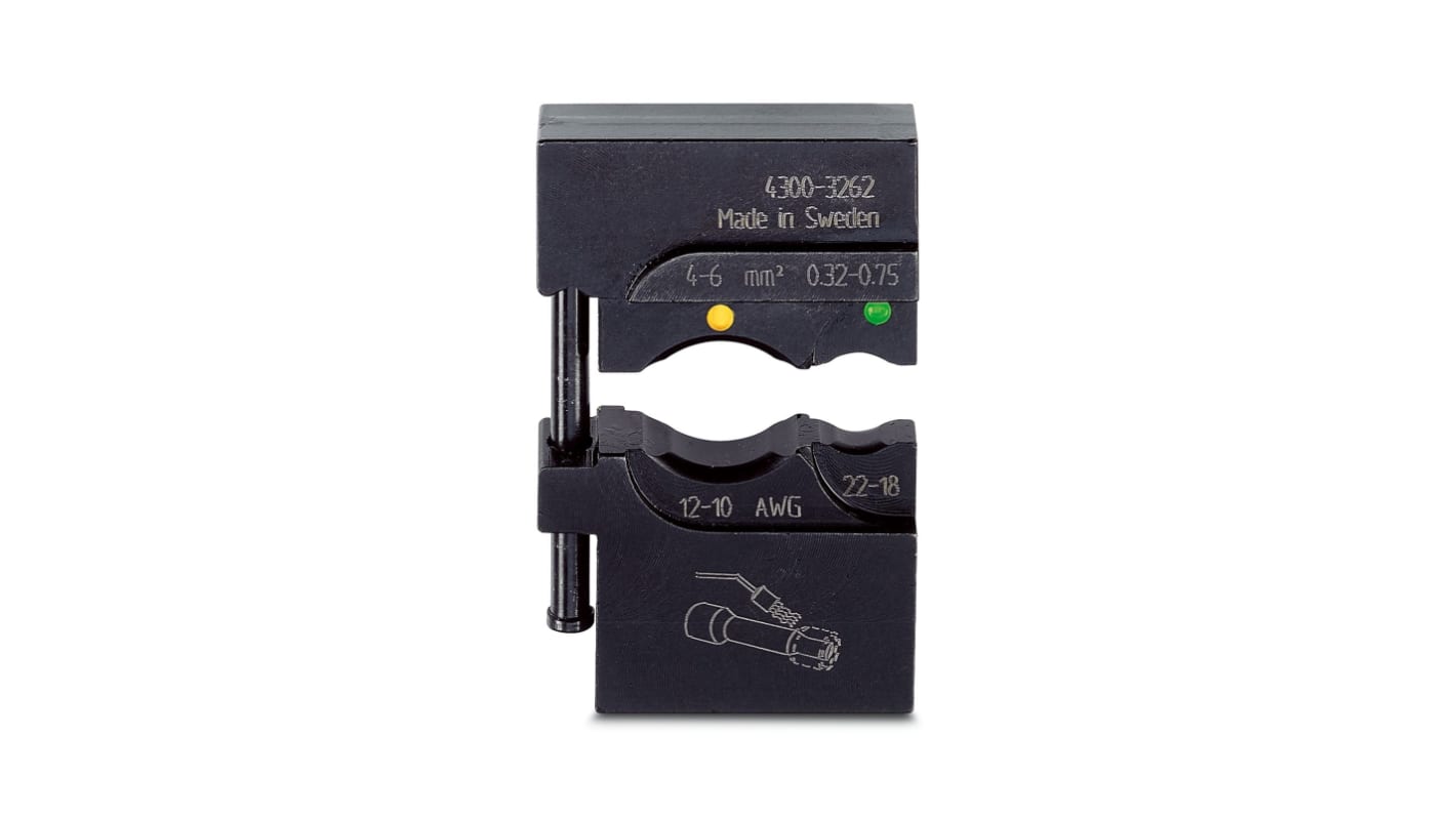 Phoenix Contact, CRIMPFOX-M Crimp Die, Shrink, Wire size 6mm²