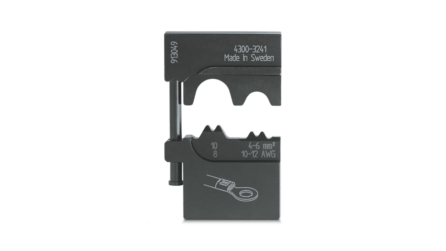 Phoenix Contact, CRIMPFOX-M Crimp Die, Cable Lug, Wire size 4 → 6mm², Coaxial Type Non Insulated
