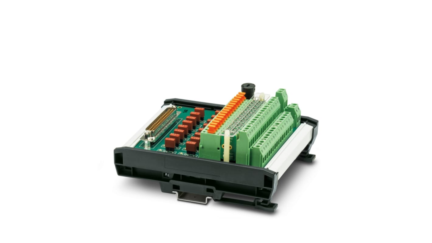 Phoenix Contact 16-Contact Female Interface Module, D-sub Connector, DIN Rail Mount, 800mA