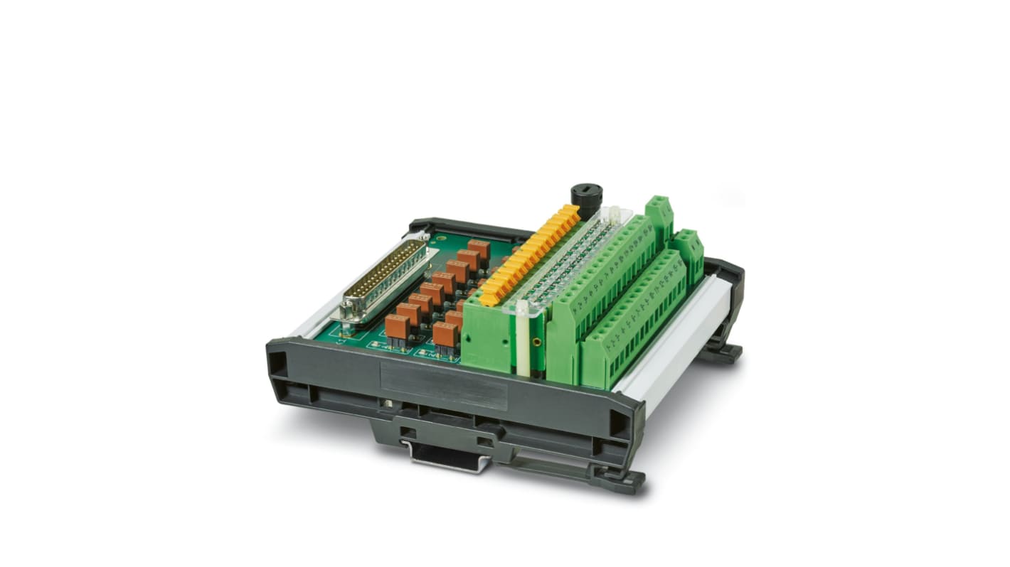 Phoenix Contact UM-D37M/DS/FU/DI120V/C300/R IM Series 16-Contact Female Interface Module, D-sub Connector, DIN Rail