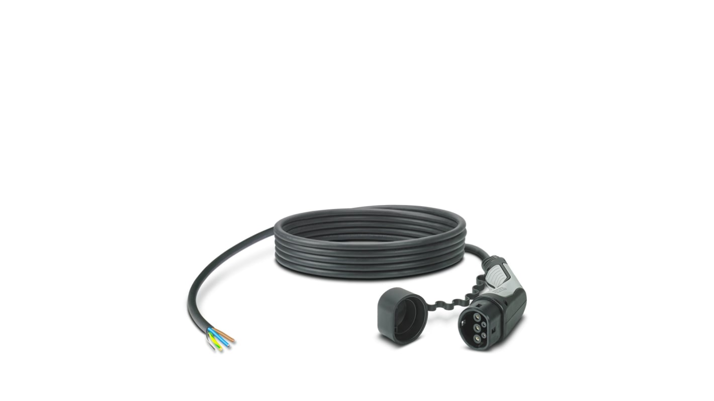 Phoenix Contact 20 A Mode 3, Type 2, EV Charging Cable 5m