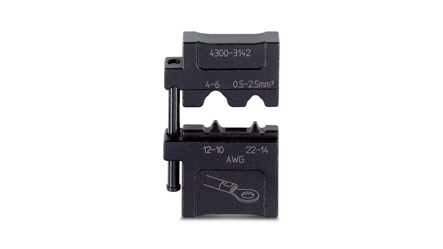 Phoenix Contact, CRIMPFOX-M Crimp Die, Crimp, Wire size 0.5 → 6mm², Coaxial Type Non Insulated