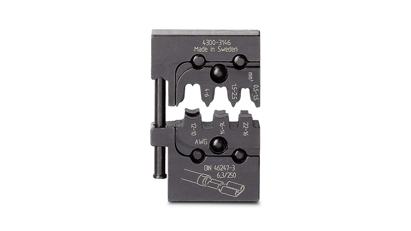 Phoenix Contact, CRIMPFOX-M Crimp Die, Sleeve Connectors, Coaxial Type Non Insulated