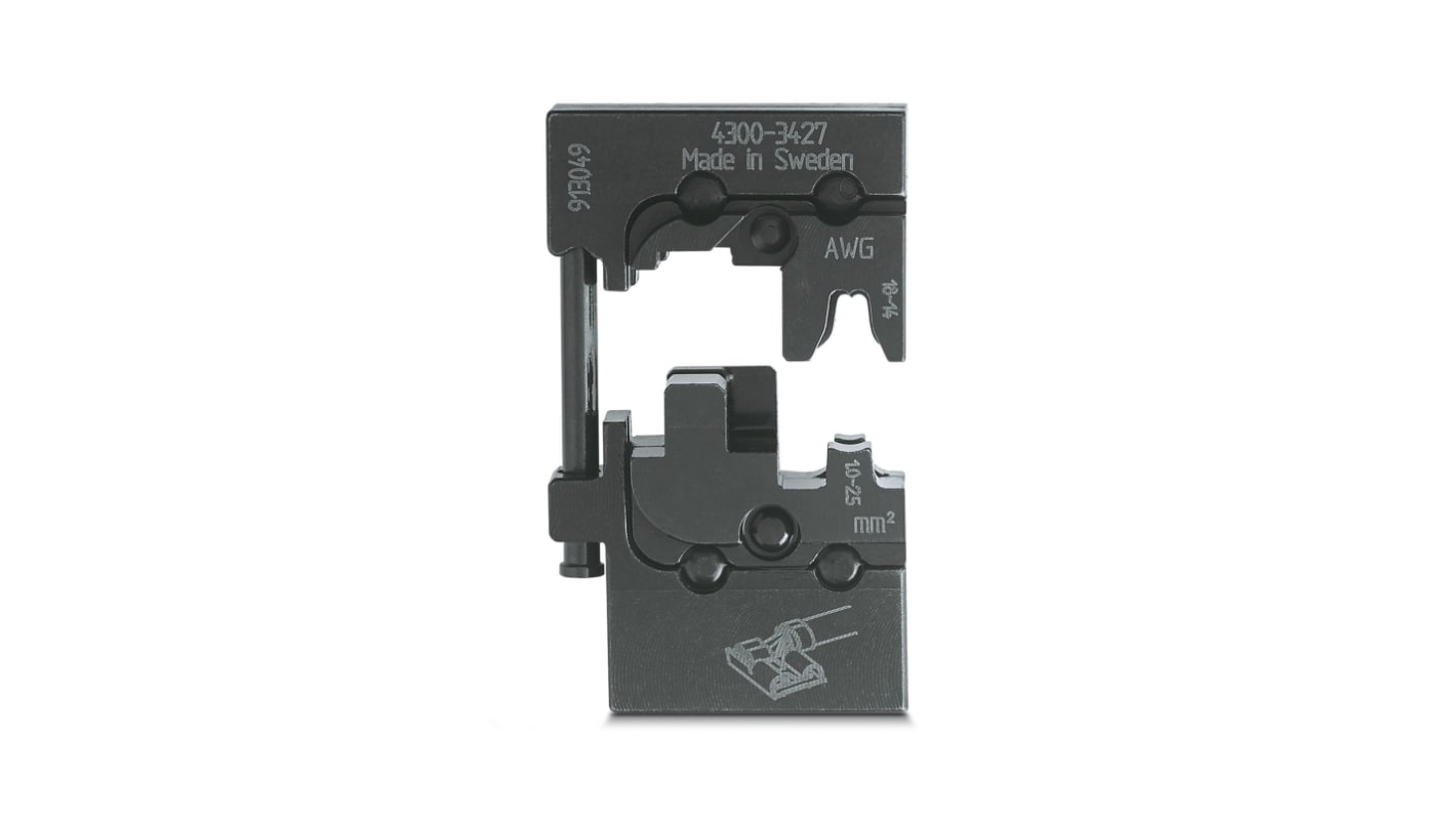 Phoenix Contact, CRIMPFOX-M Crimp Die, Sleeve Connectors, Wire size 1 → 2.5mm², Coaxial Type Non Insulated