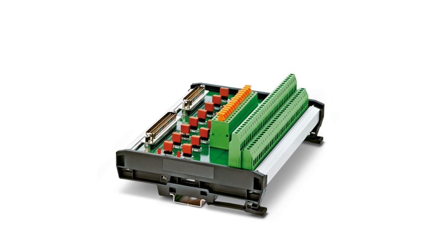 Phoenix Contact VARIOFACE Series 16-Contact Female Interface Module, D-sub Connector, DIN Rail Mount, 500mA