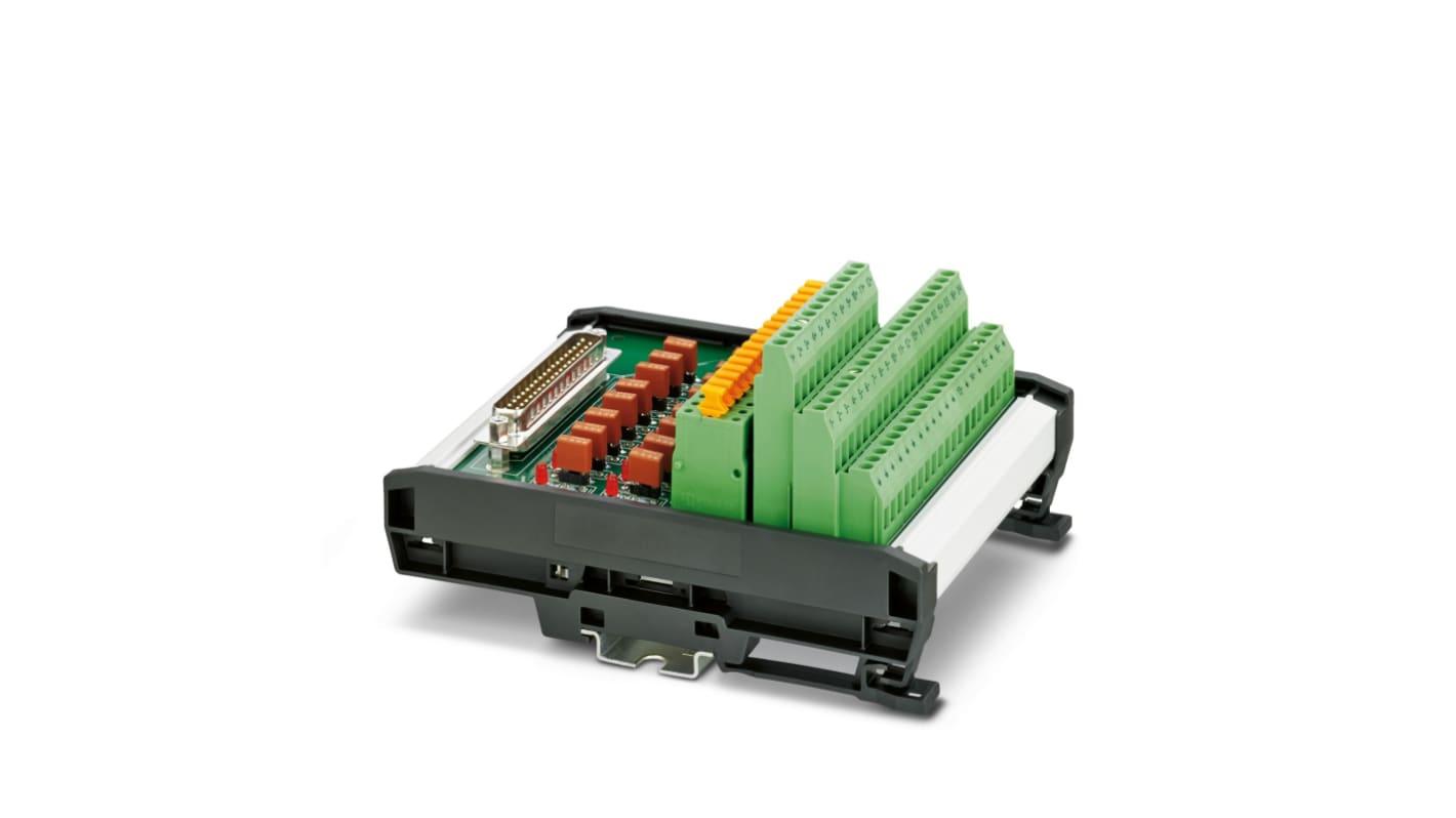 Phoenix Contact VARIOFACE Series 16-Contact Female Interface Module, D-sub Connector, DIN Rail Mount, 500mA