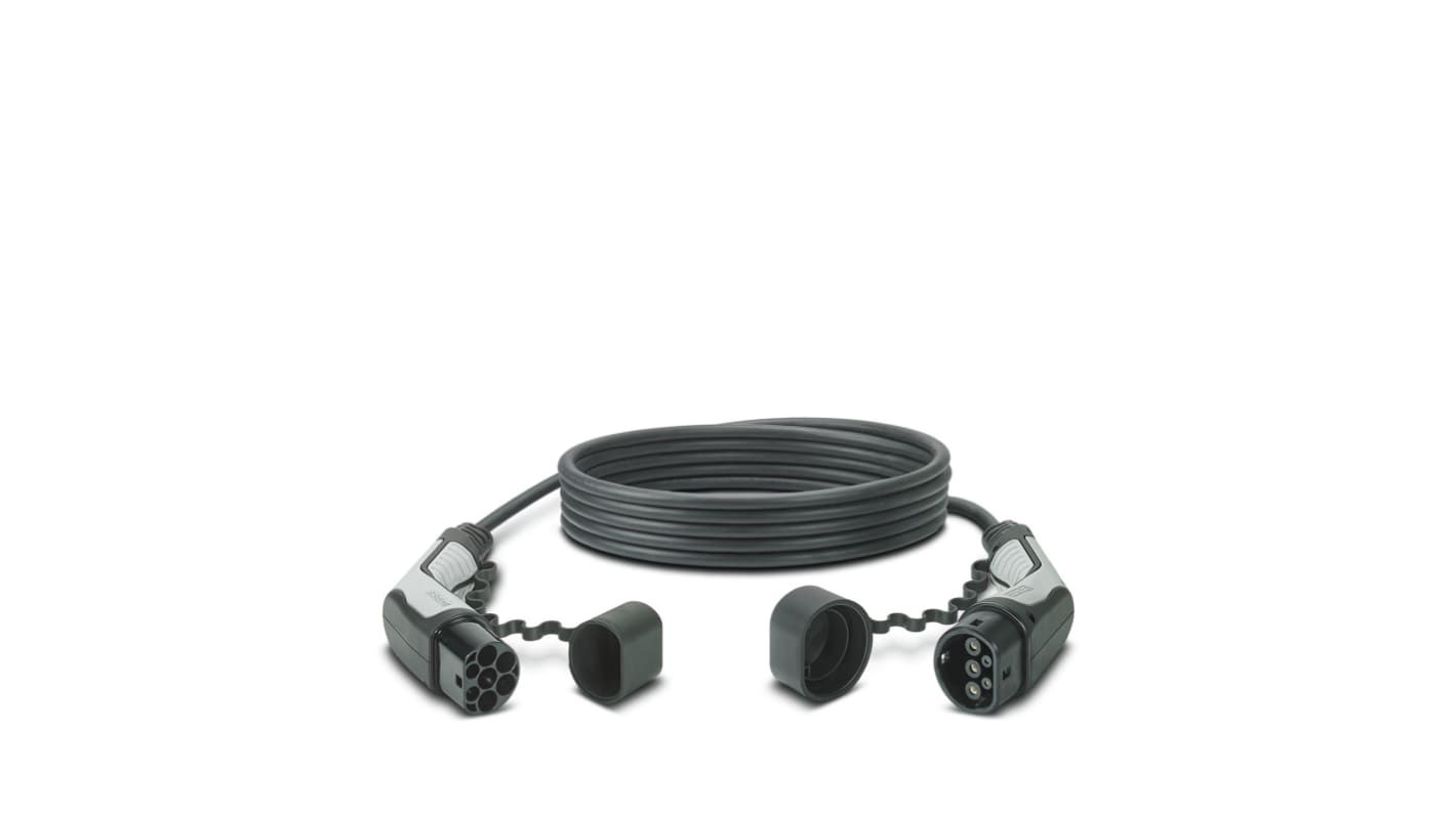 Phoenix Contact 20 A Mode 3, Type 2, EV Charging Cable 5m