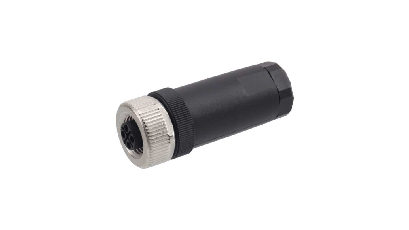 RS PRO Industrial Circular Connectors, 4 Contacts, Cable, M12 Connector, Plug, Female, IP67