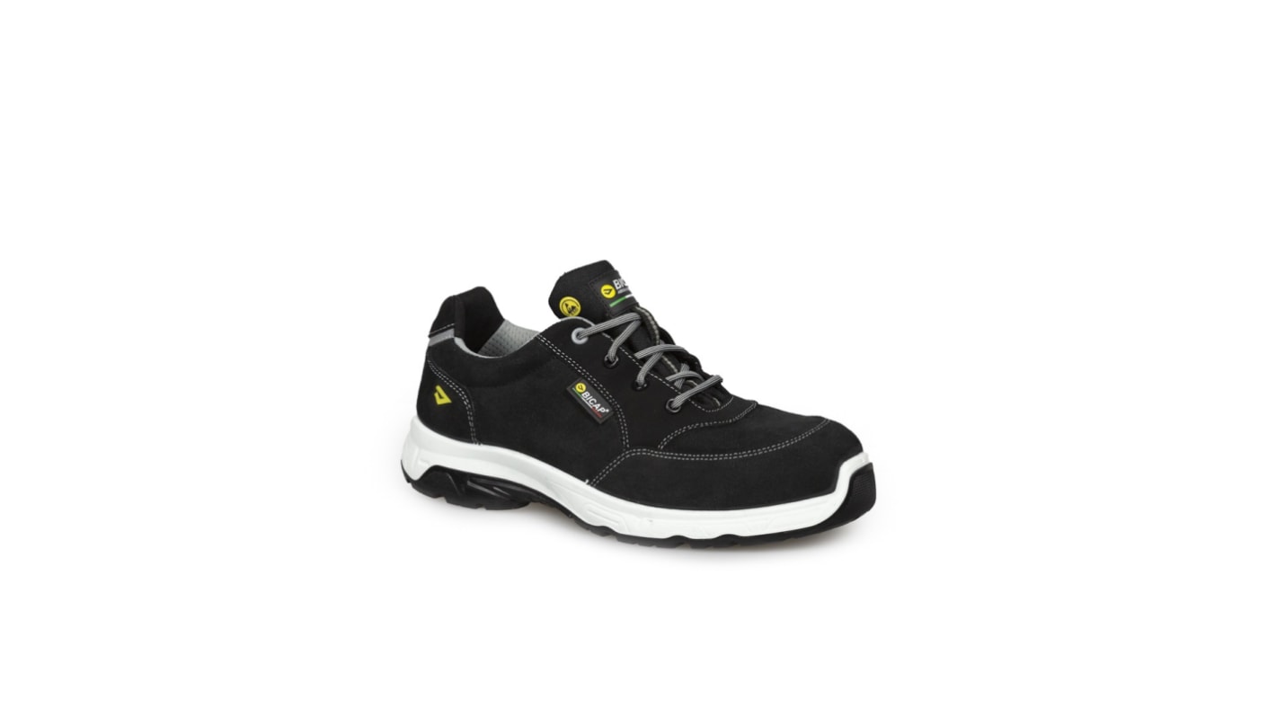 Bicap Ghost Low Unisex Sicherheitsschuhe Schwarz, mit Zehen-Schutzkappe Verbundmaterial, Größe 40 / UK 6,5