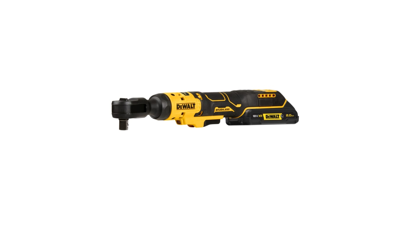 DeWALT DCF512D1G-QW 1/2 in Air Ratchet, 250rpm, 95Nm