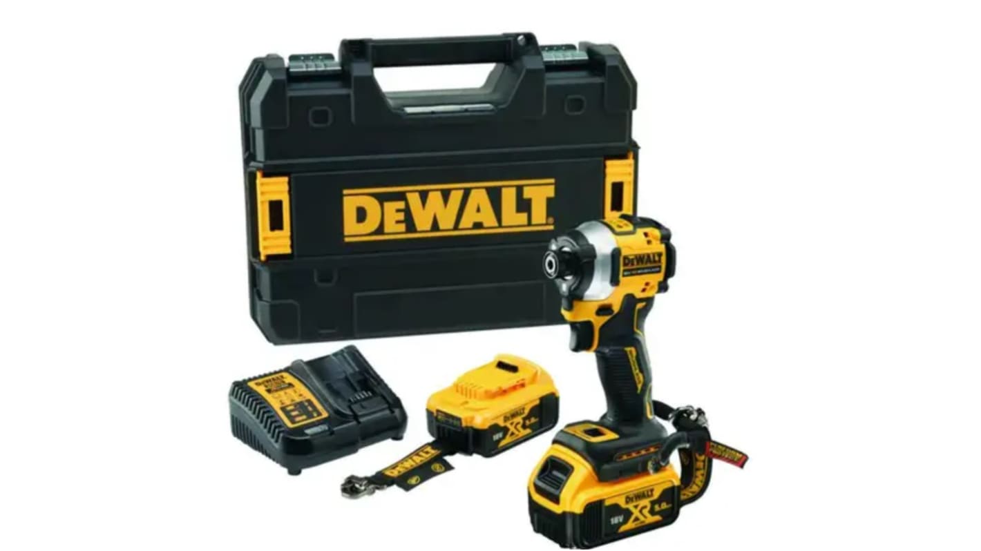 DeWALT 1/4 in 18V, 5Ah Cordless Impact Wrench