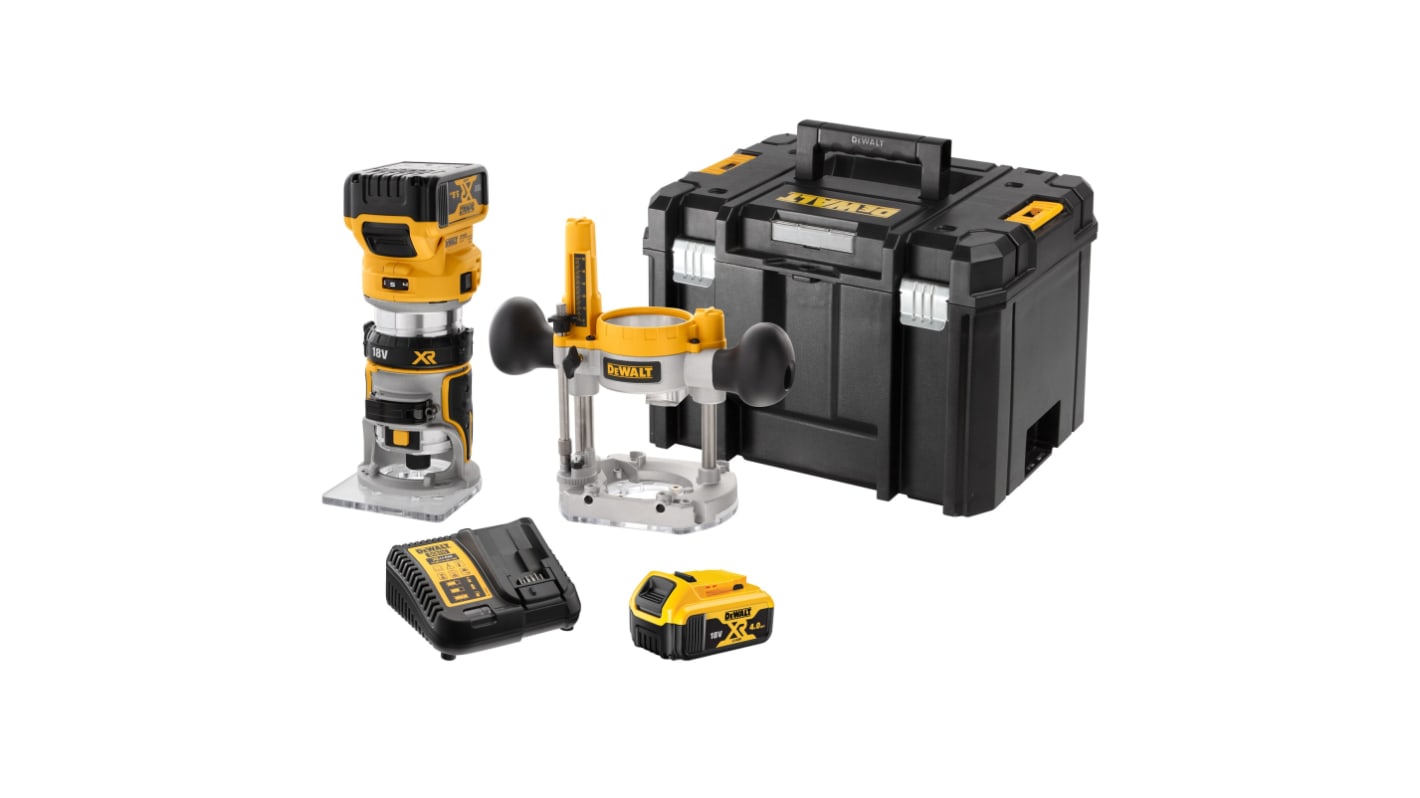 DeWALT DCW604P2-QW Cordless Router Drill, 18V, Euro Plug