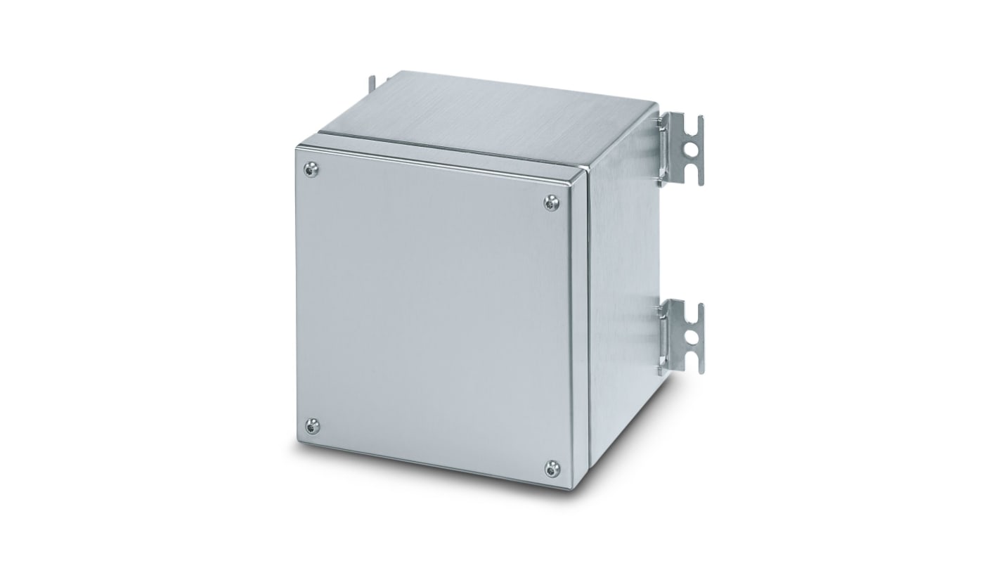Phoenix Contact E S6 A Series Silver 316L Stainless Steel Junction Box, ATEX, IECEx, 260 x 260 x 160mm