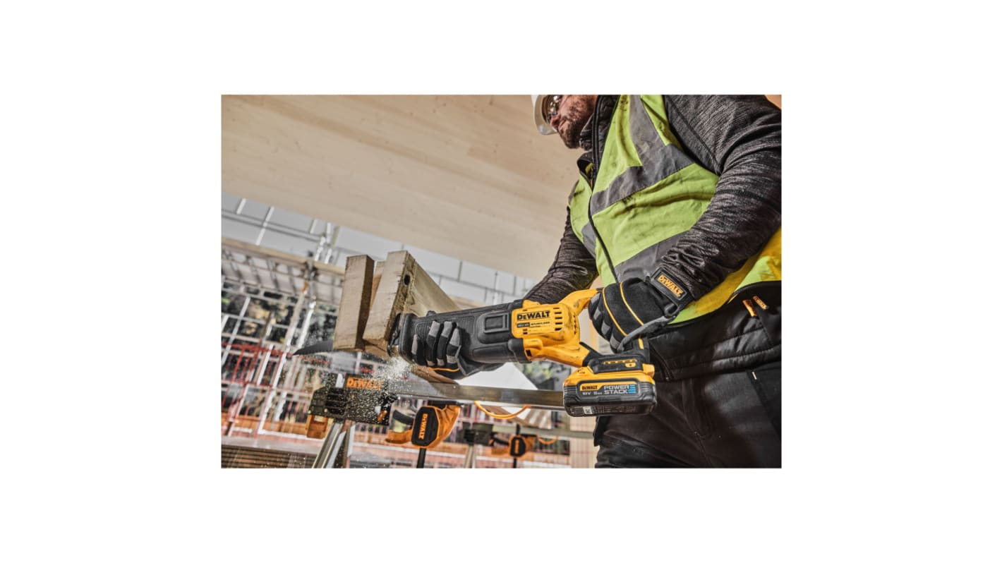 DeWALT DCS386H DCS386H2T-QW Cordless Reciprocating Saw, 18V, Type C - Euro Plug