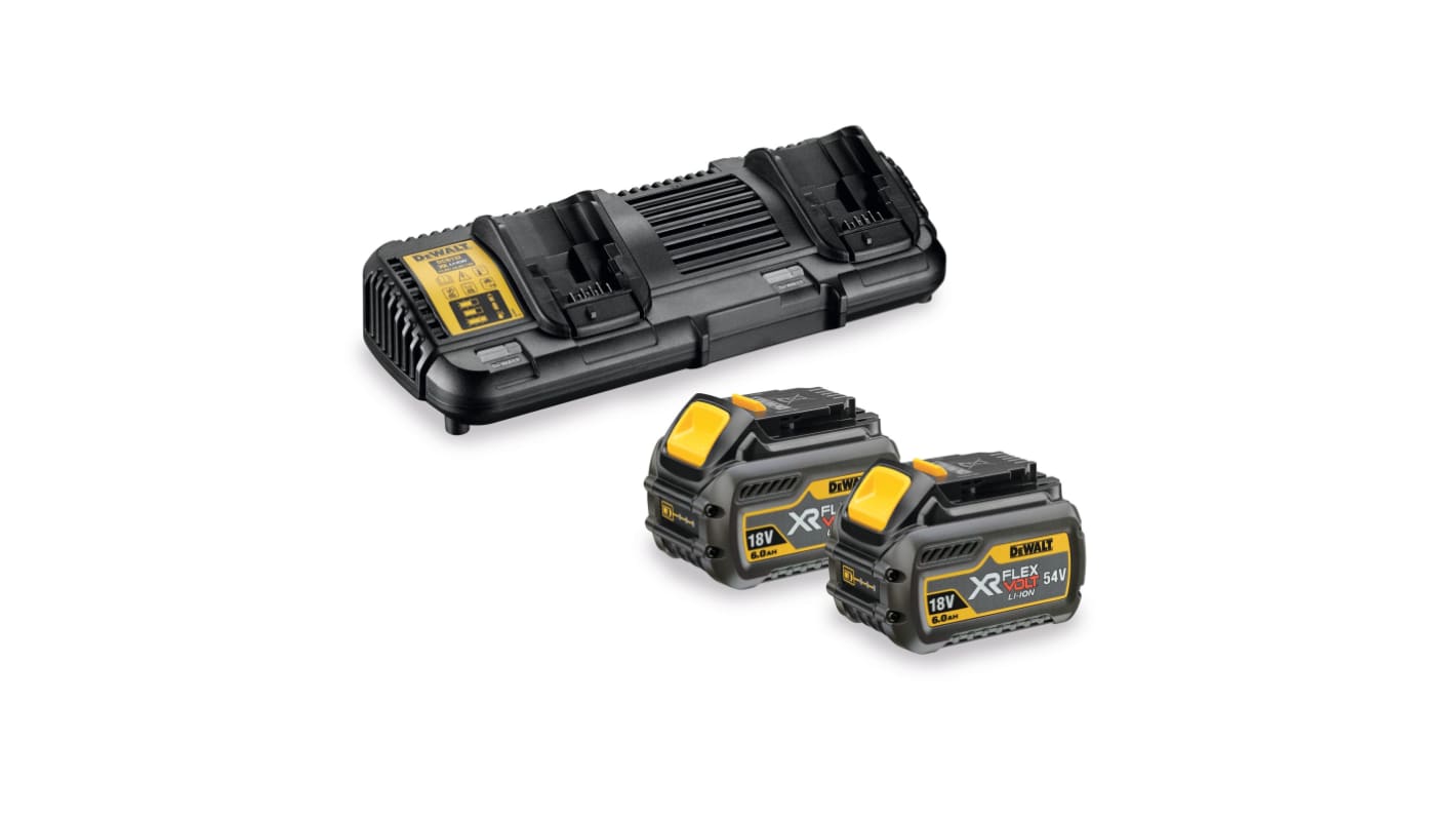 DeWALT DCB132T2-QW Power Tool Charger for use with Power Tool, Euro Plug