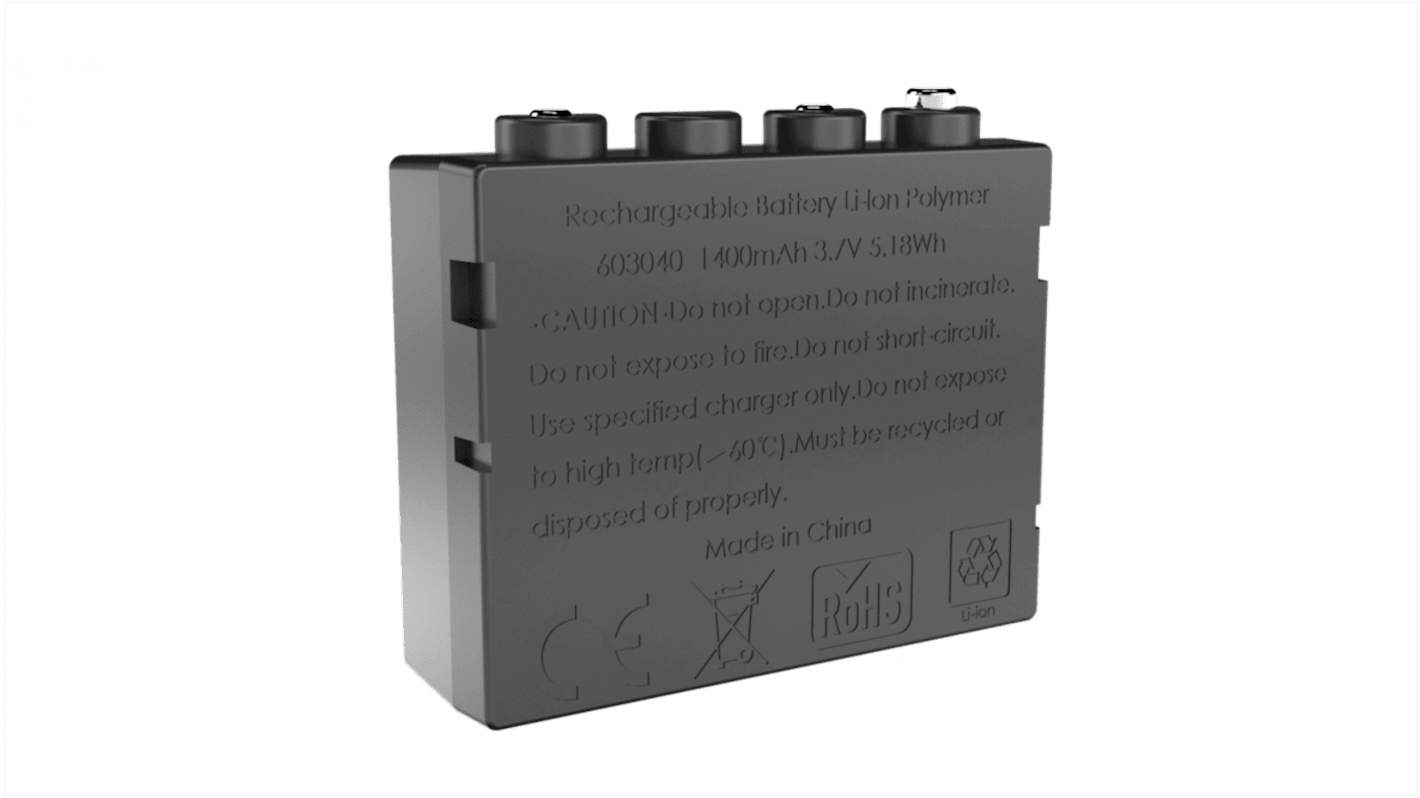 LEDLENSER 3.7V Lithium-Ion Rechargeable Battery Pack, 1.4Ah - Pack of 1