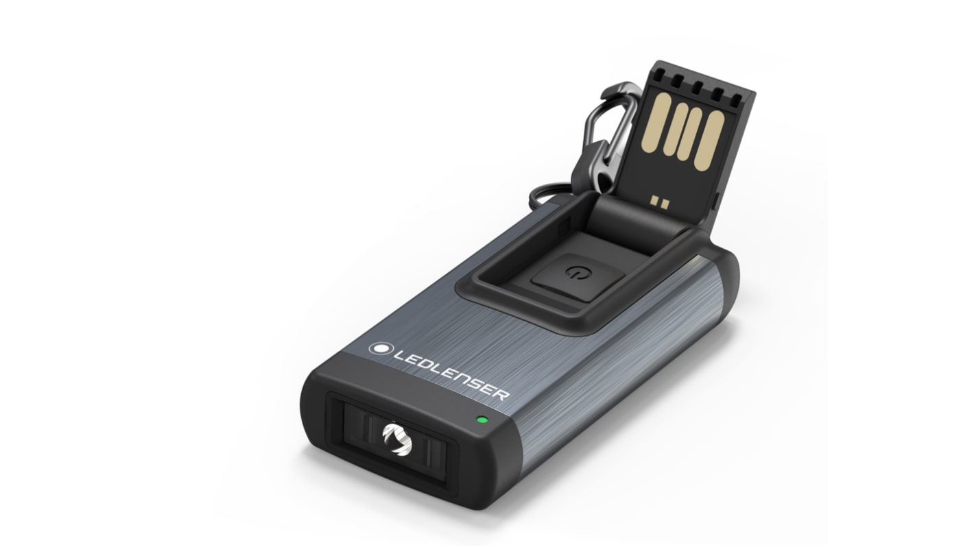 LEDLENSER 充电式手电筒, 120 lm, LED, 黑色, 502574