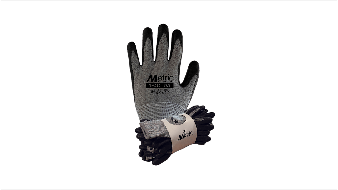 Guanti Traffi TM410, Tg. 9, L, in Elastam, HPPE, Nylon, col. Grigio