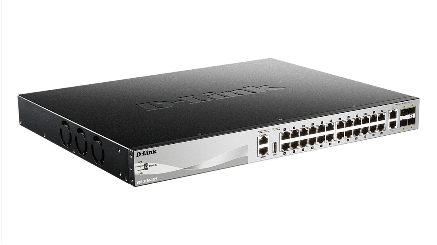 Switch gestito D-Link Gigabit, 10/100/1000/2500Mbit/s, 30 porte, Montaggio rack , Sì