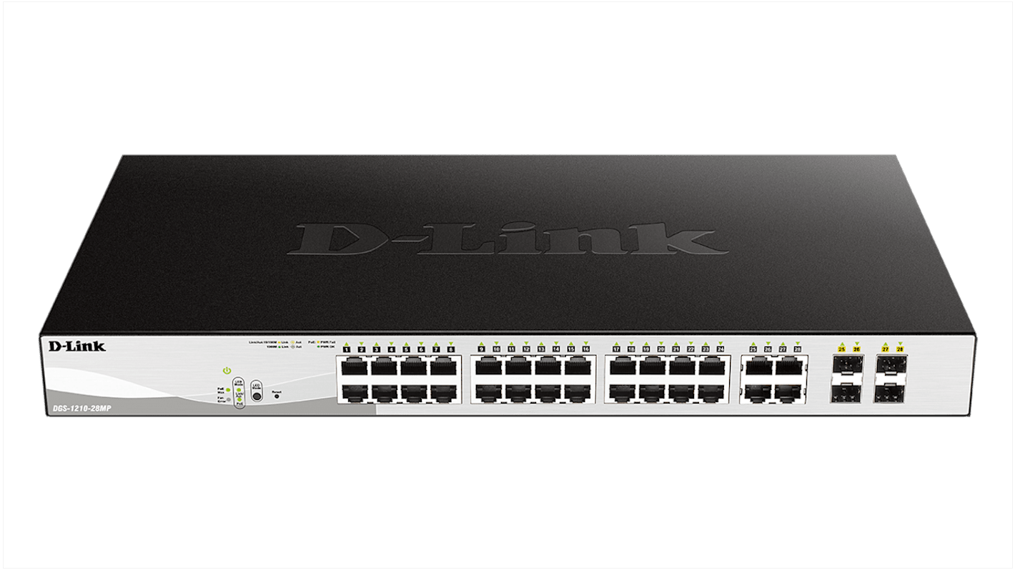 D-Link 28-Port Gigabit Smart Managed Max PoE Switch, Smart 28 Port Managed Switch With PoE
