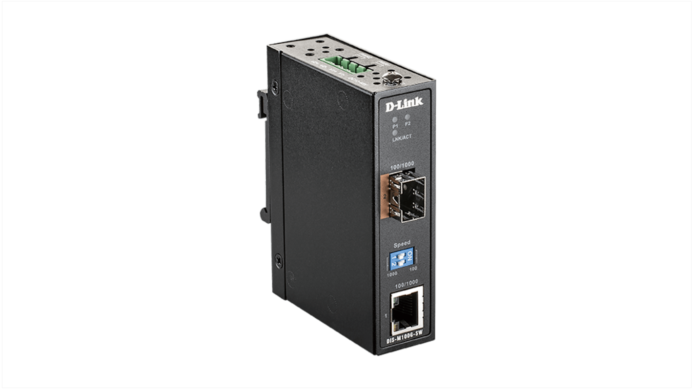 D-Link 10/100 Base-Tx Ethernet Media Converter, Multi Mode, 10/100 Mbit/s, 1000 Mbit/s, Full Duplex 80km