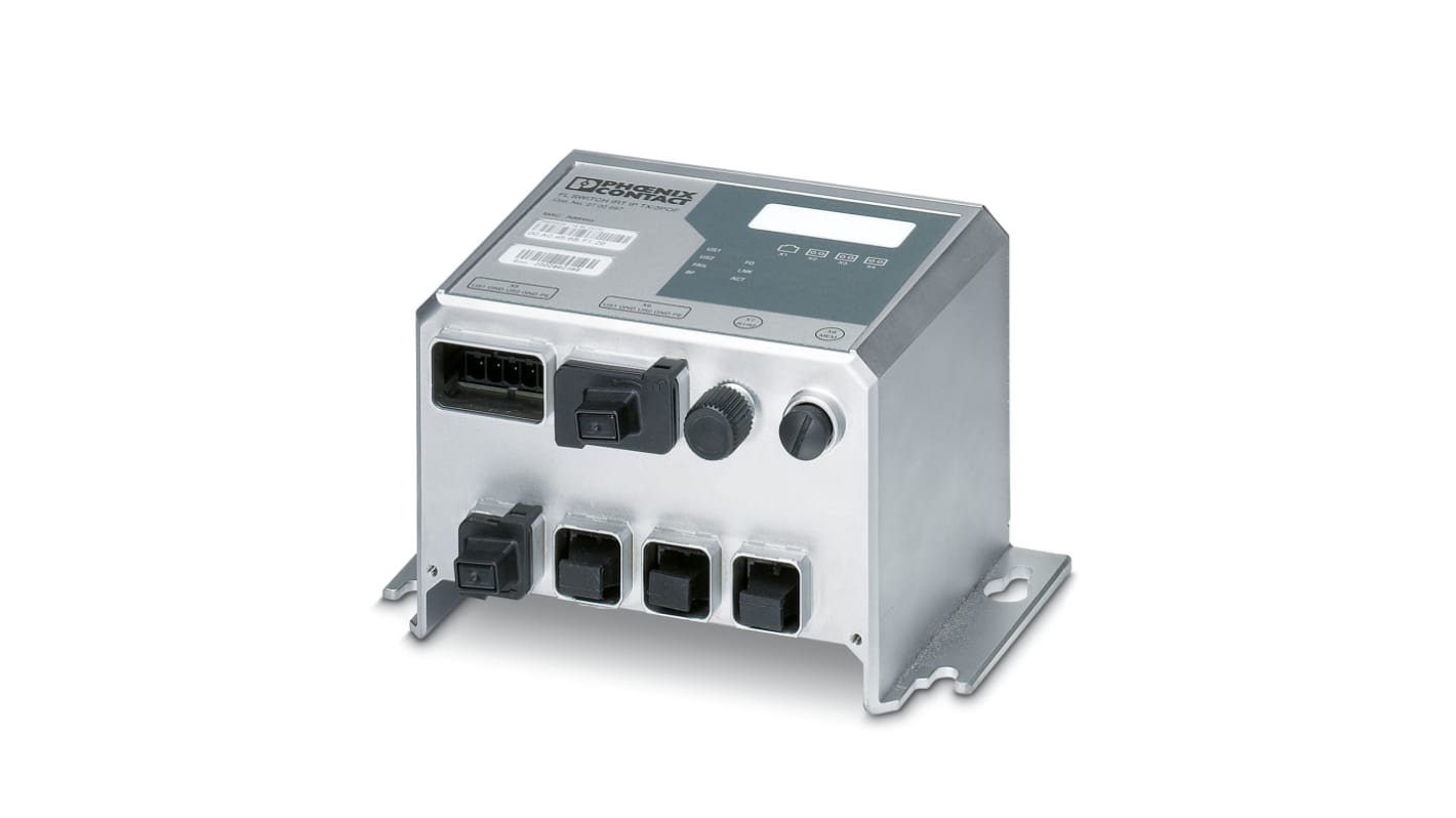 Phoenix Contact FL SWITCH IRT IP TX/3POF Series Wall Mount Industrial Ethernet Switch, 1 RJ45 Ports, 10/100Mbit/s