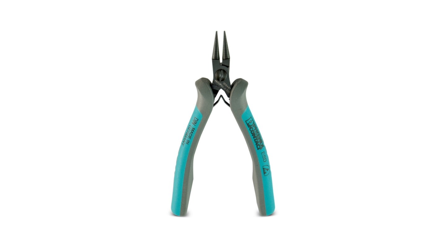 Phoenix Contact 1212803 6-Piece Electronics Pliers, 125 mm Overall, ESD