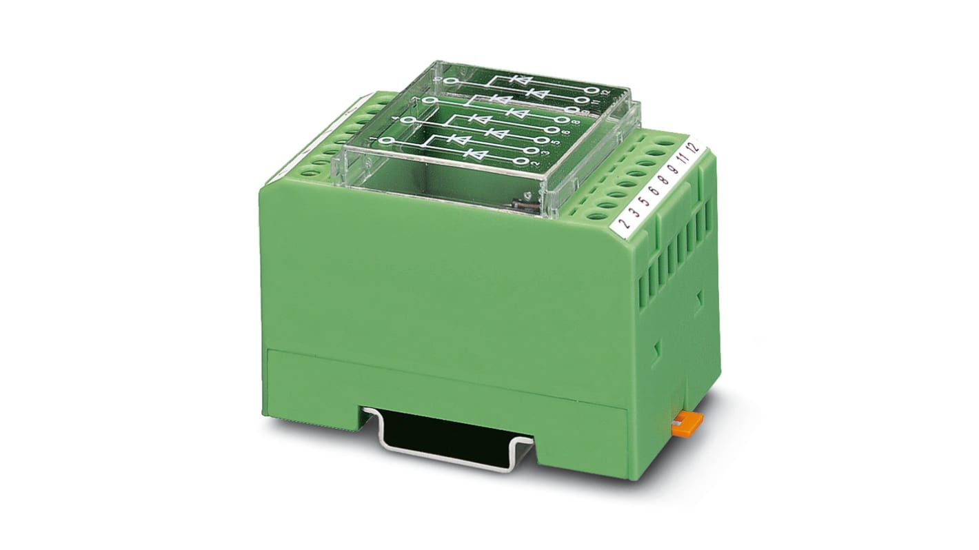 Phoenix Contact 2954798 EMG 45-DIO 8E/LP Series Green, 0.2 → 4mm², Screw Termination