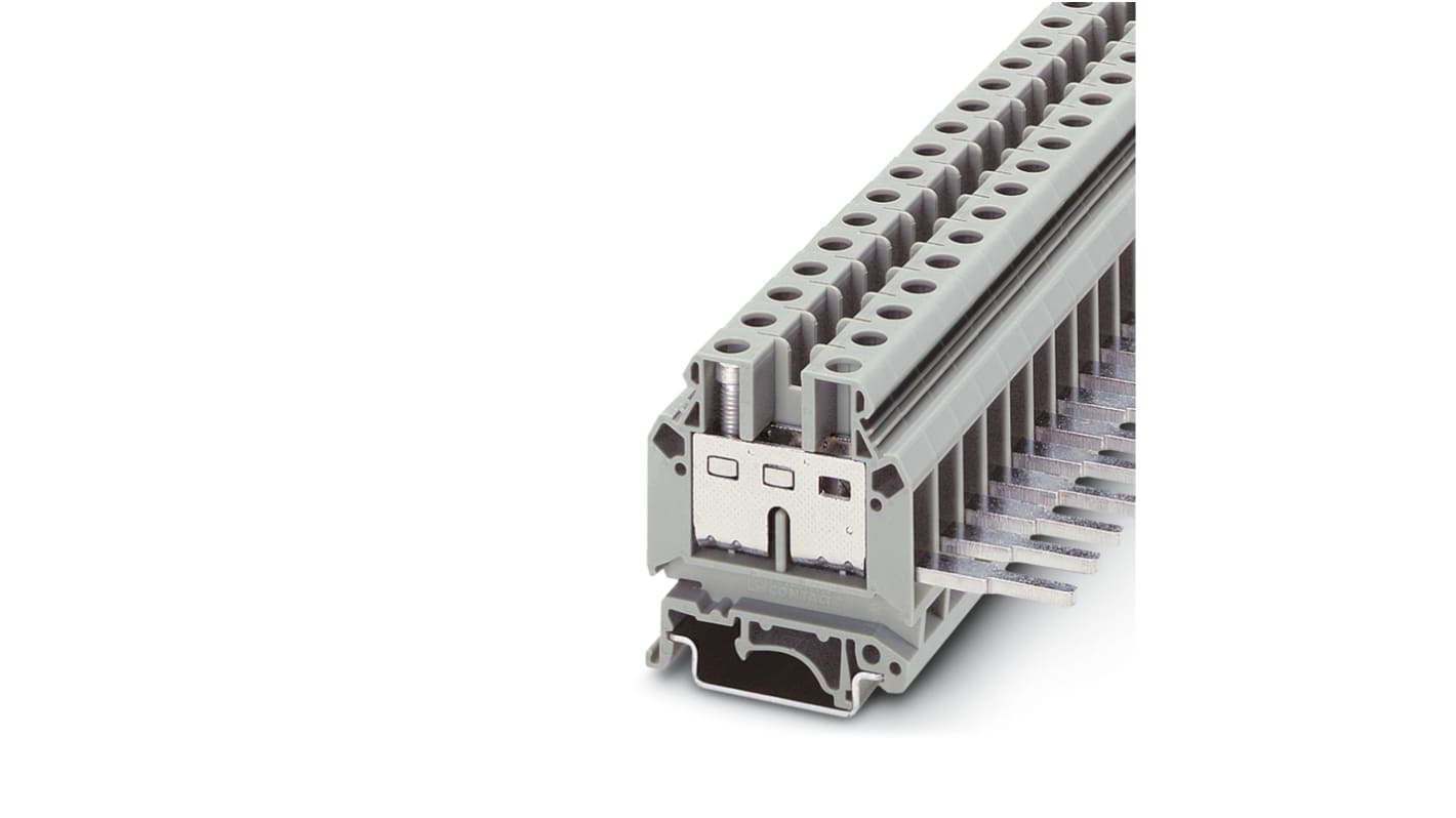 Phoenix Contact 701008 UKRKN-A Series Grey, 0.6 → 16mm², 1-Level, Plug In Termination