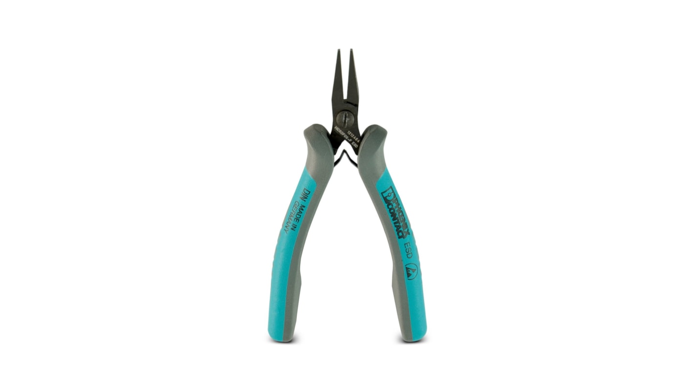 Phoenix Contact 1212797 6-Piece Flat Nose Pliers, 125 mm Overall, ESD