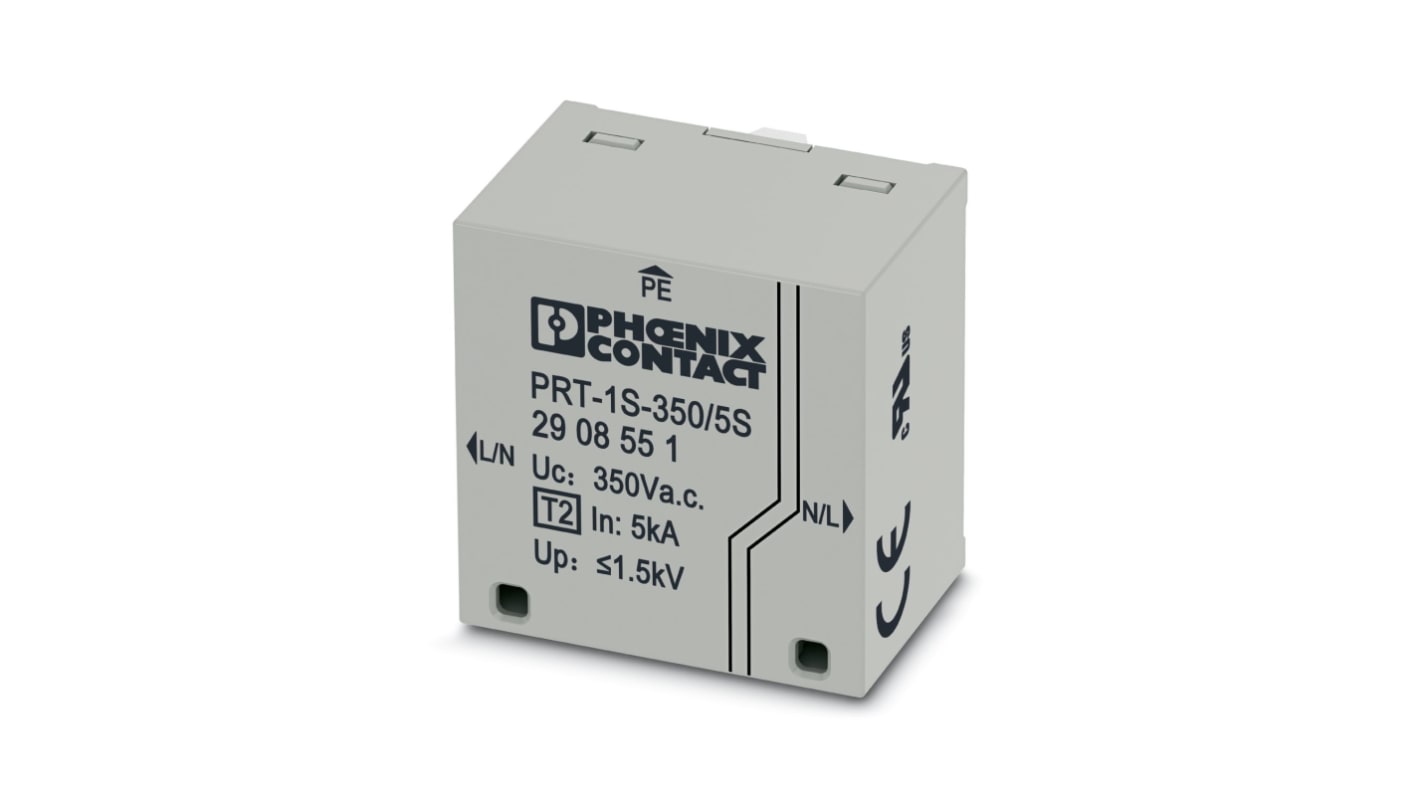 Phoenix Contact 1 Phase Surge Arrester, DIN Rail Mount