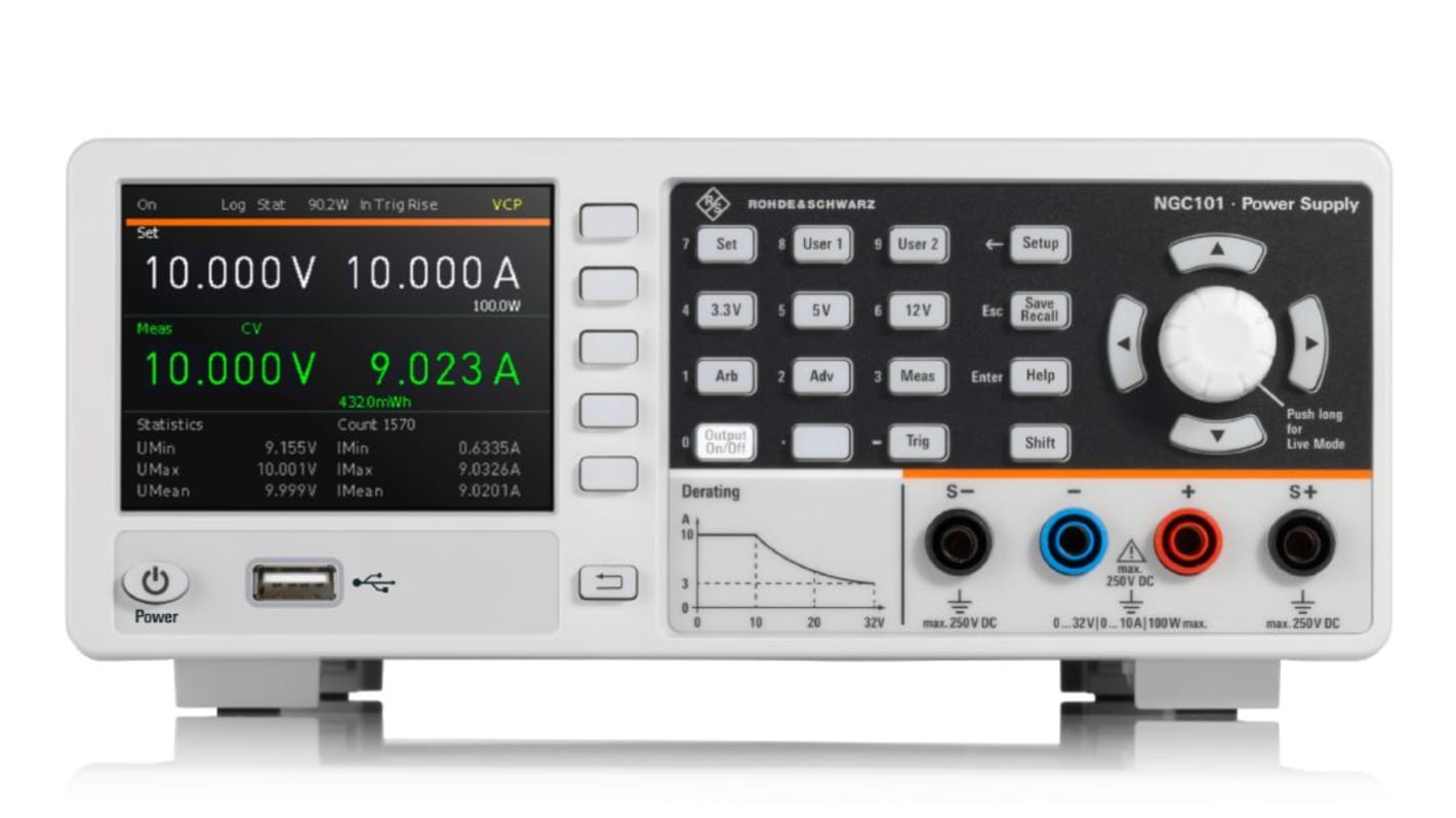 Rohde & Schwarz DC Power Supply for Use with Development Labs, Education, Industrial Environments, Manufacturing - UKAS