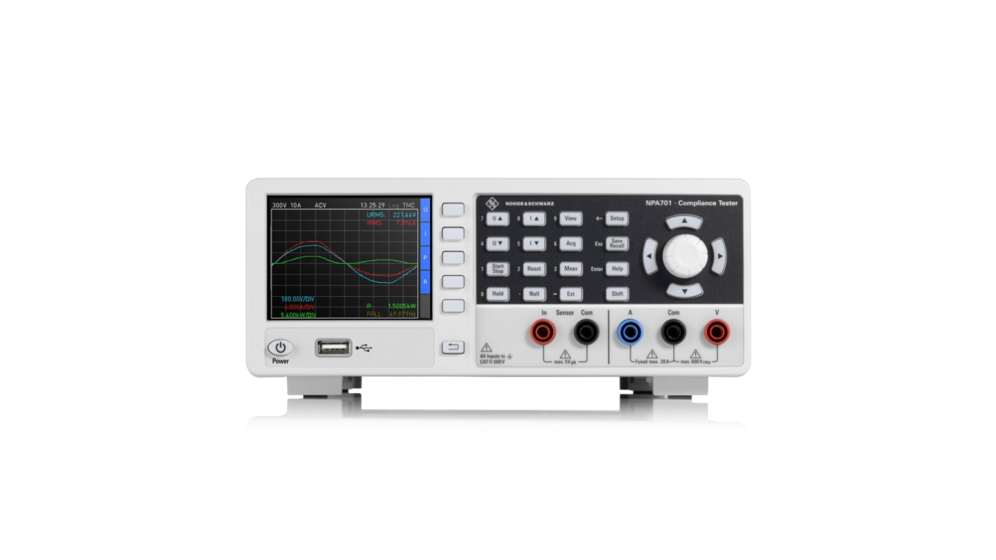 Rohde & Schwarz R&S NPA701 DC Power Analyzer, 1-Phase, 20A Max, 600V Max
