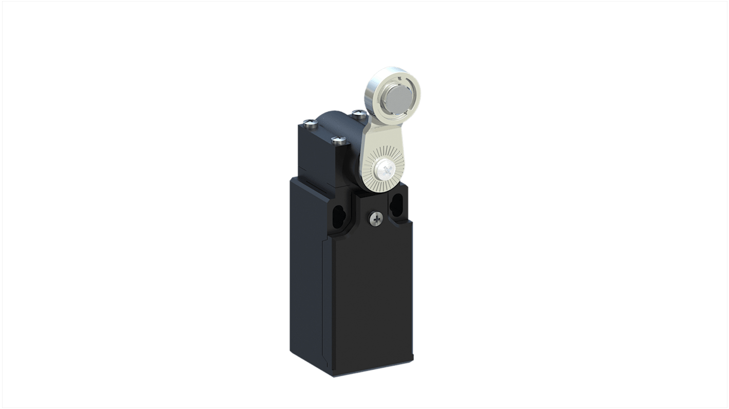 RS PRO Roller Lever Limit Switch, 1NO/1NC, IP65, Thermoplastic Housing, 400V ac Max, 10A Max