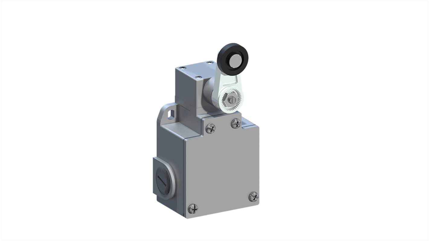 RS PRO Roller Lever Limit Switch, 1NO/1NC, IP66, Aluminium Housing, 400V ac Max, 10A Max