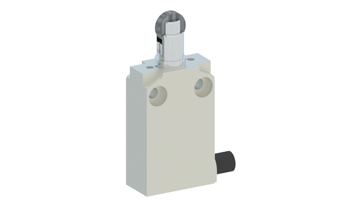RS PRO Roller Plunger Limit Switch, 1NO/1NC, IP67, Zamak Zinc Alloy Housing, 240V ac Max, 4A Max