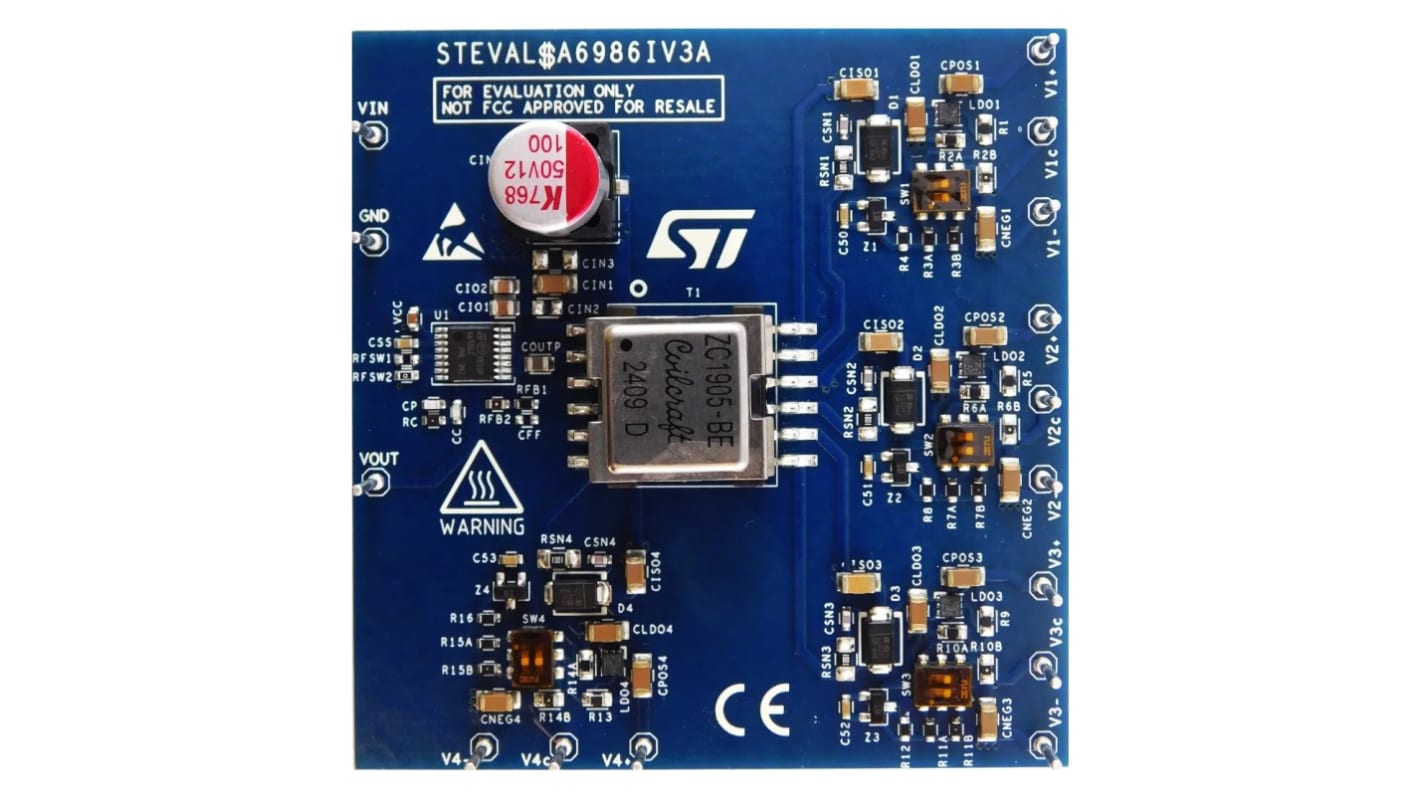 Vyhodnocovací deska snižujícího měniče, Isobuck Boost Converter, Snižující/zvyšující měnič, STMicroelectronics