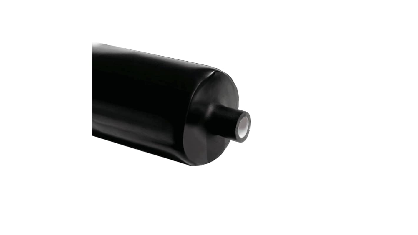 RS PRO Adhesive Lined Halogen Free Heat Shrink Tubing, Black 75mm Sleeve Dia. x 100cm Length 3:1 Ratio