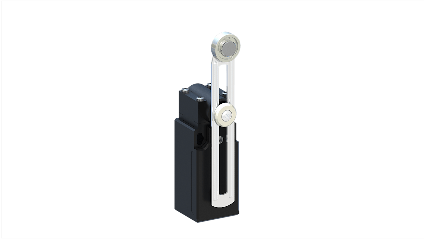 RS PRO Roller Lever Limit Switch, 1NO/1NC, IP65, Thermoplastic Housing, 400V ac Max, 10A Max