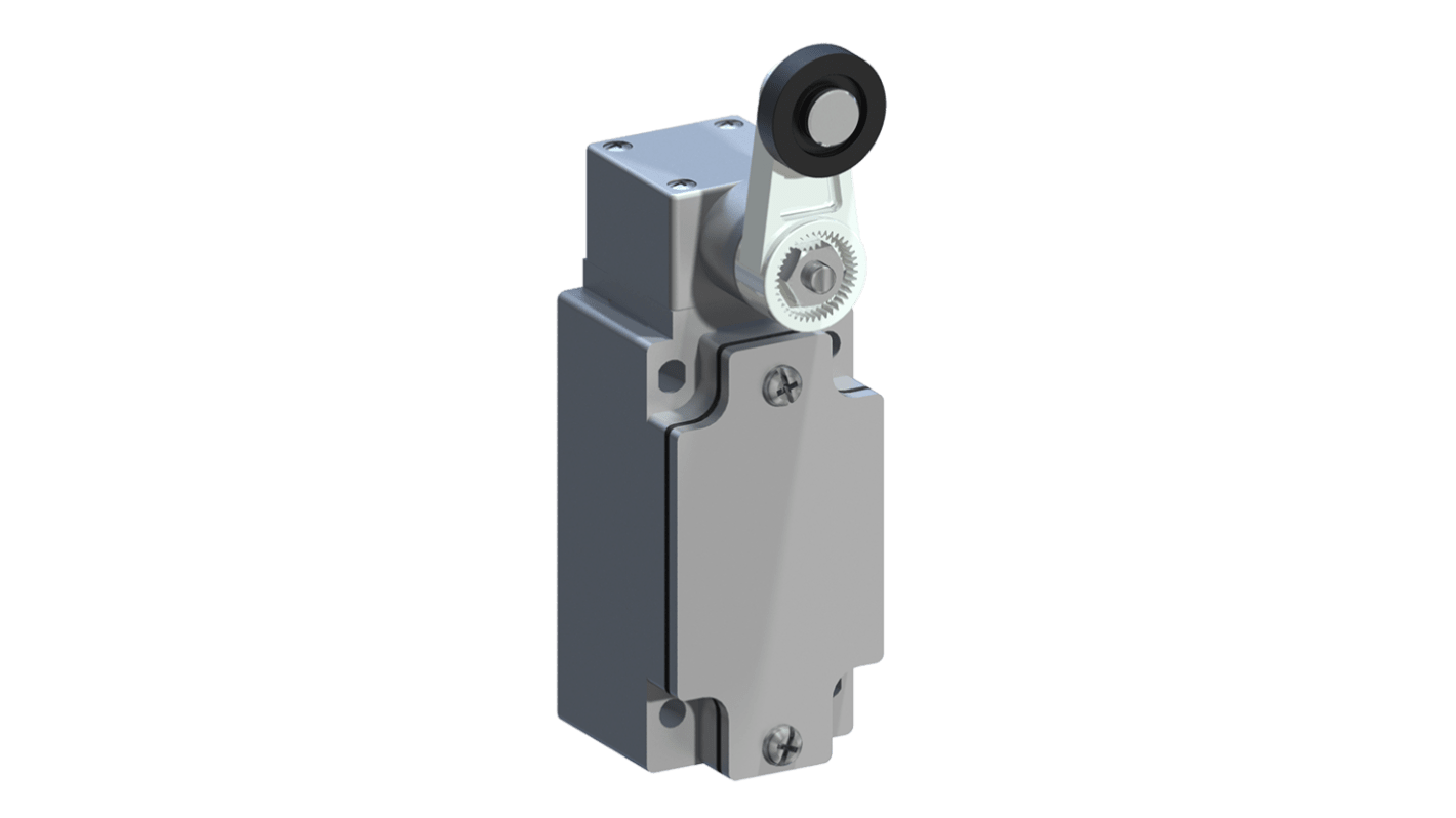 RS PRO Roller Lever Limit Switch, 1NO/1NC, IP66, Aluminium Housing, 400V ac Max, 10A Max