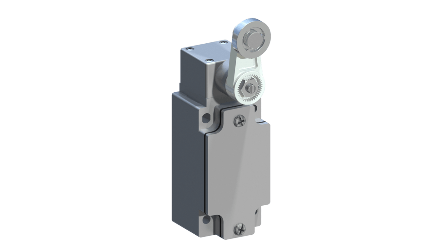 RS PRO Roller Lever Limit Switch, 1NO/1NC, IP66, Aluminium Housing, 400V ac Max, 10A Max