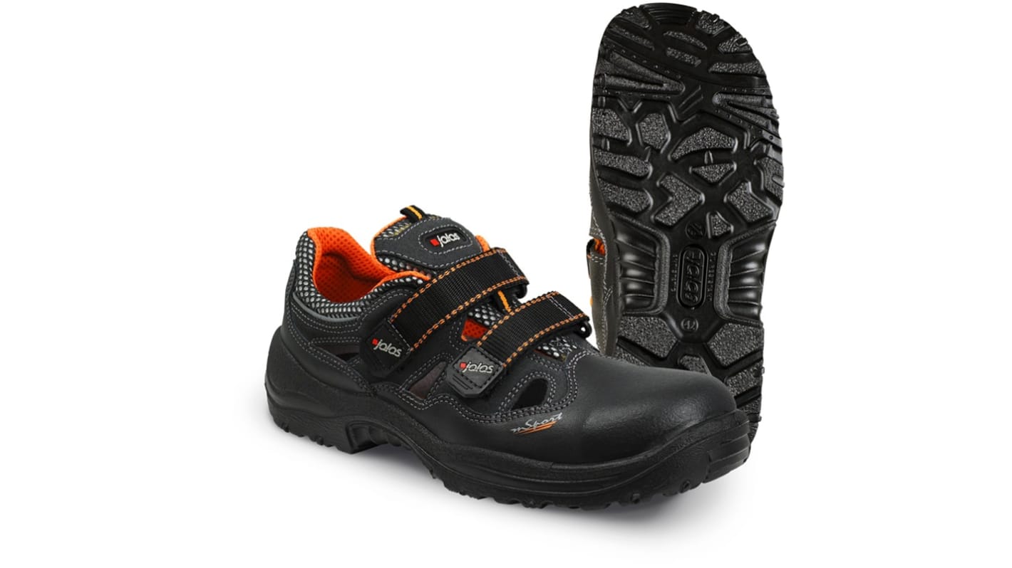 Jalas 3400A Unisex Black, Orange Aluminium Toe Capped Safety Shoes, UK 5, EU 38