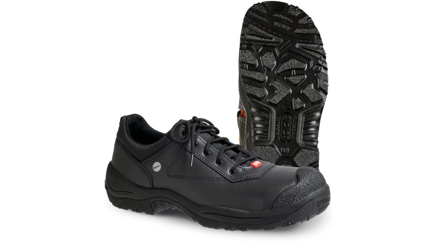 Jalas 3448 Unisex Black Aluminium Toe Capped Safety Shoes, UK 10, EU 44