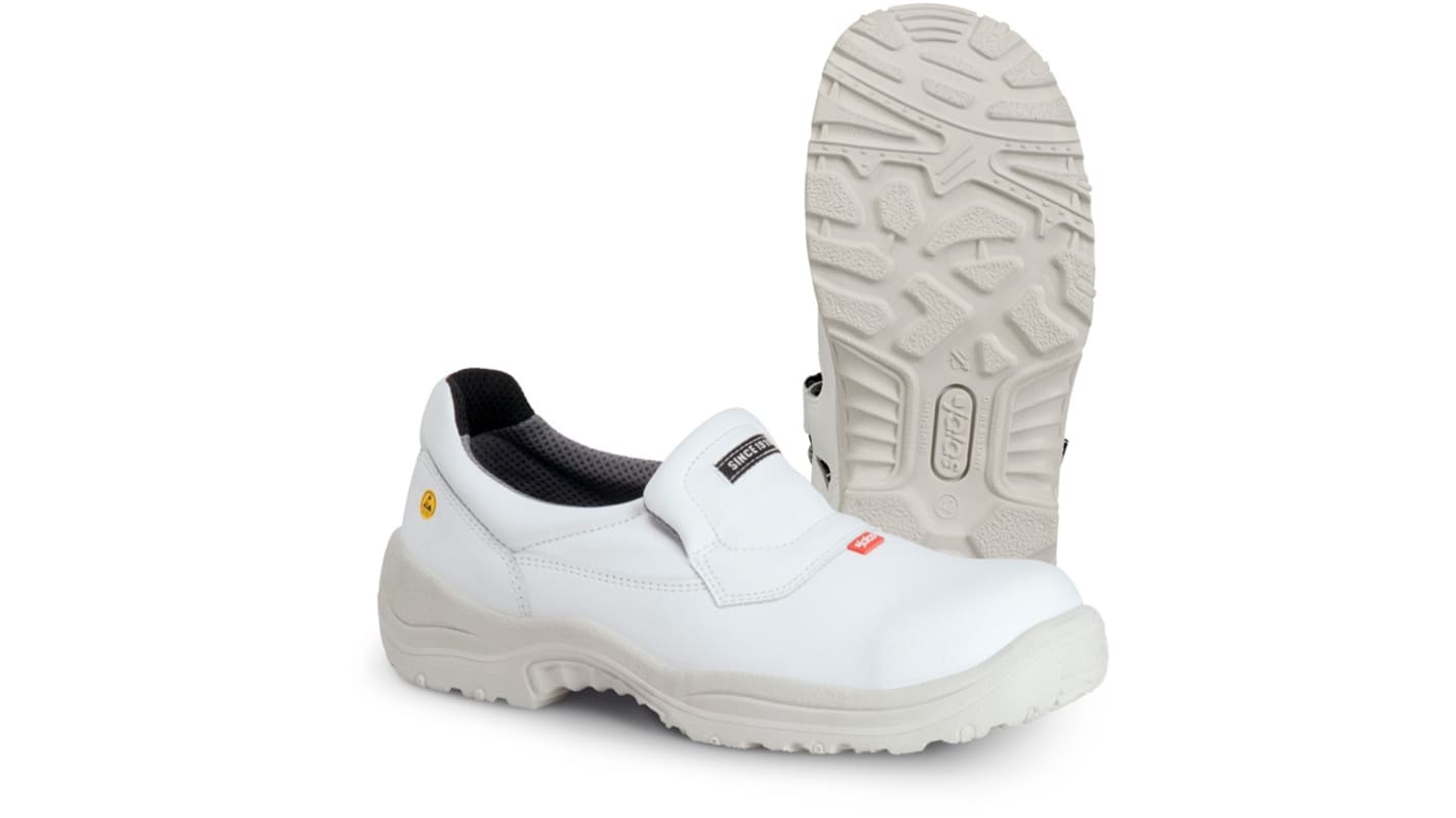 Jalas 3520 Unisex White Aluminium Toe Capped Safety Shoes, UK 12, EU 47