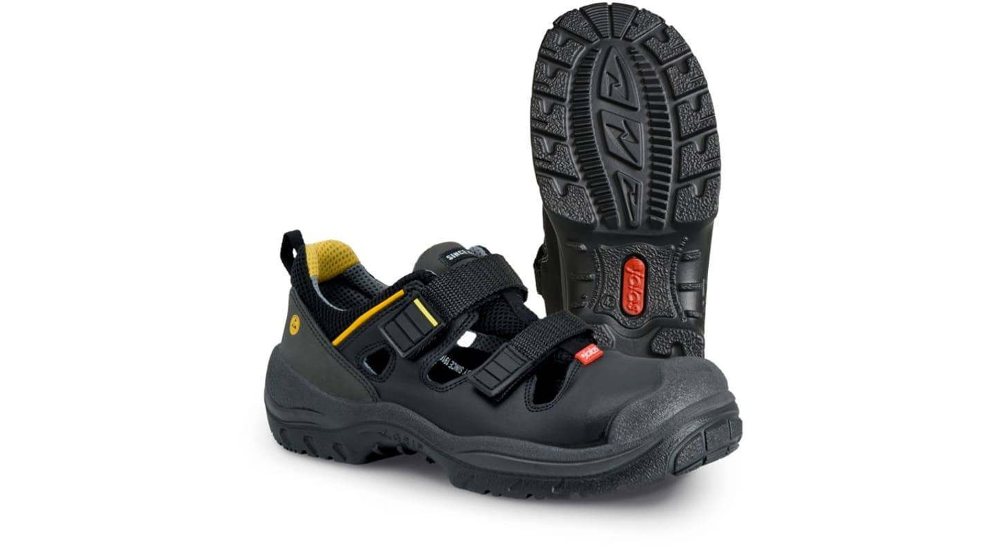Zapatos de seguridad Unisex Jalas de color Negro, gris, amarillo, talla 43